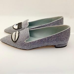 SLIPPER CHIARA FERRAGNI POINTED LIGHT BLUE