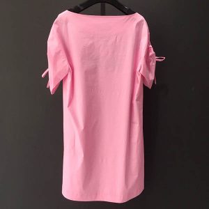Vestido algodon rosa moschino