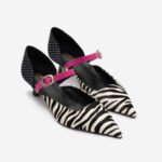 zapato Salon cebra