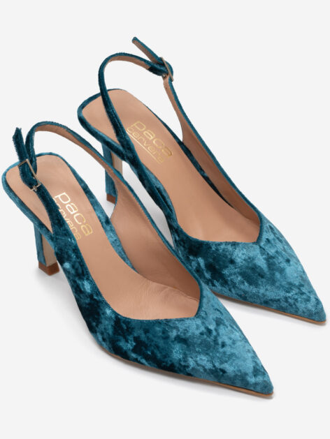 zapato de salon terciopeo topacio