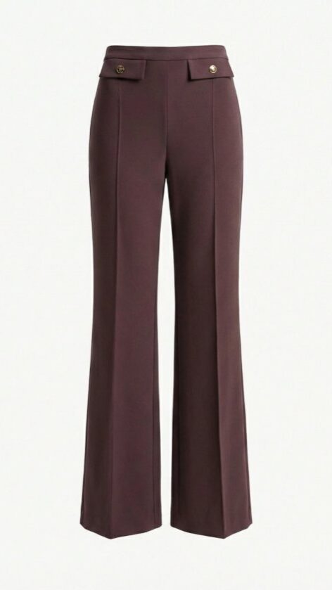 Pantalón bootcut marrón