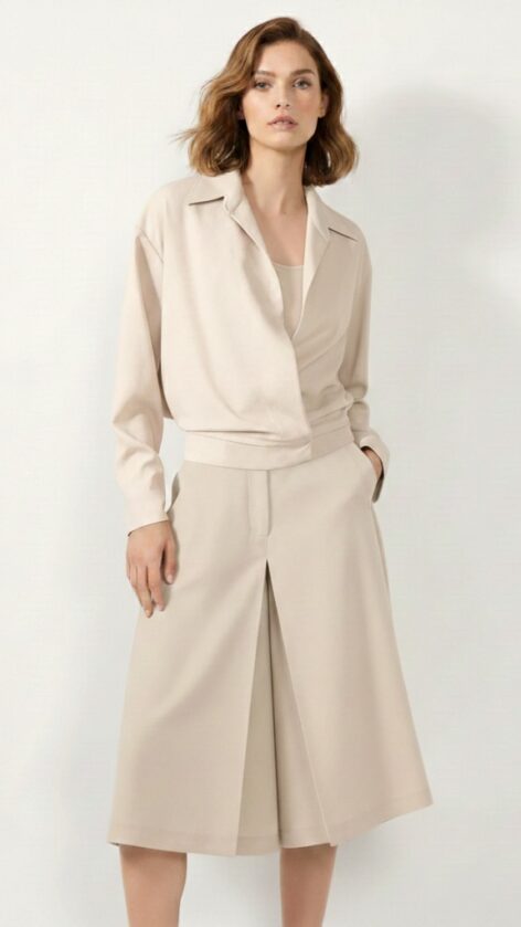 Camisa chaqueta cruzada