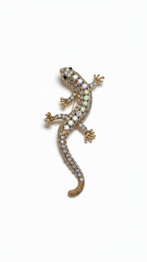 Broche de Lagartija Vintage