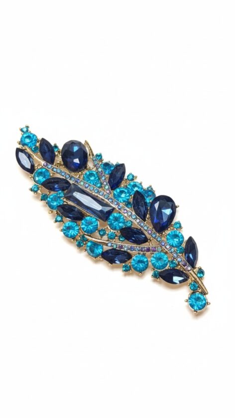 Broche de Pluma Azul