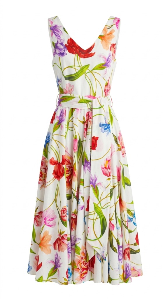 Vestido Voile Floral
