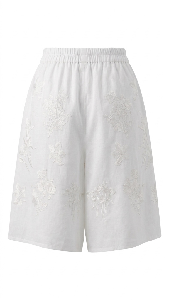 Short boxer bordado blanco - Imagen 4