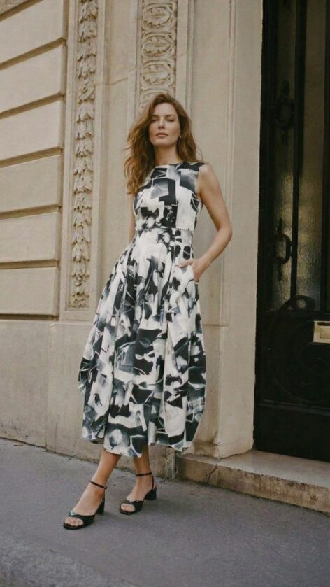 Vestido estampado tulip