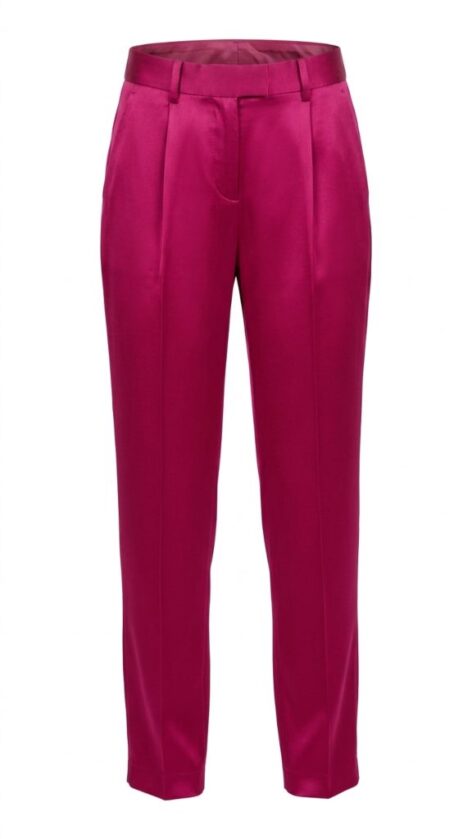 Pantalón pitillo seda natural