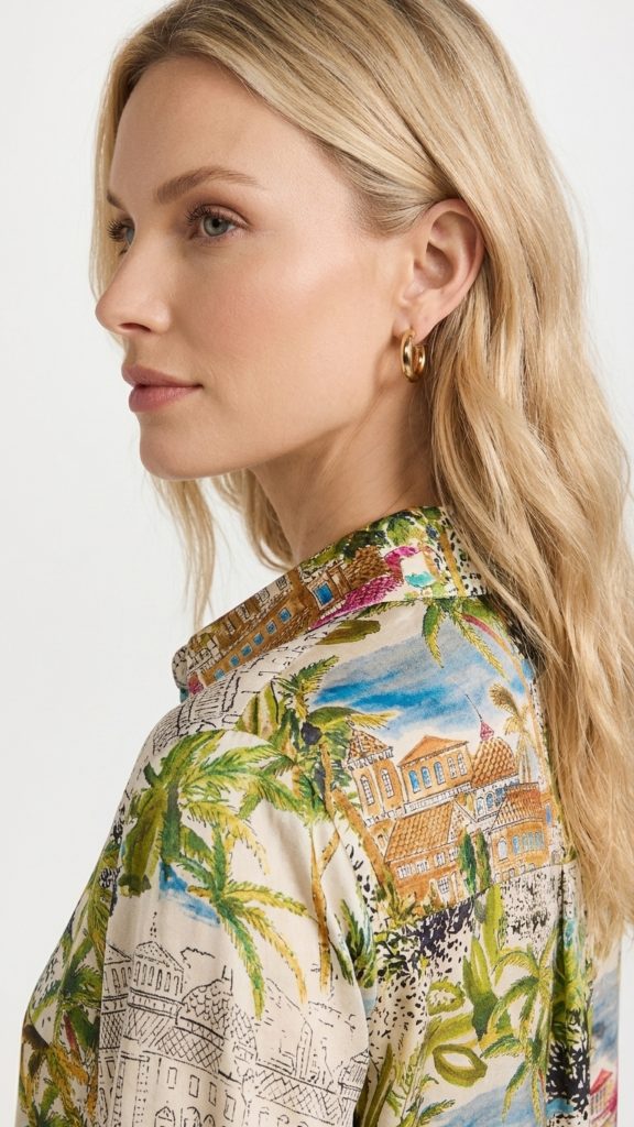 Vestido camisero seda paradise - Imagen 2