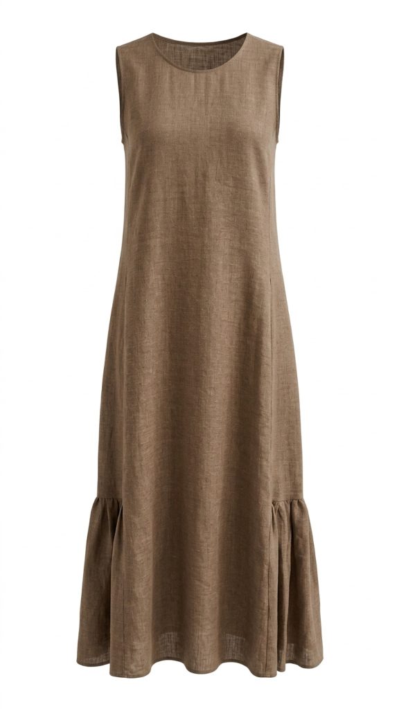 Vestido sin mangas lino - Imagen 3