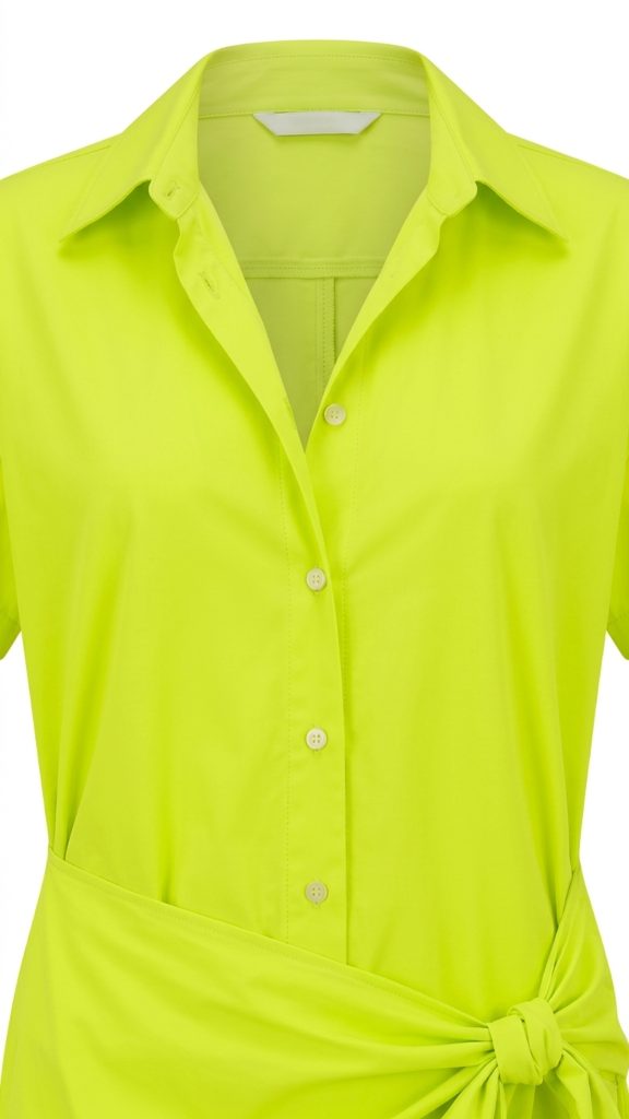 Vestido trapecio verde - Imagen 4